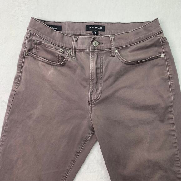 Lucky Brand Womens 32x32 Soft Taupe Skinny Stretch Jeans - Picture 5 of 9